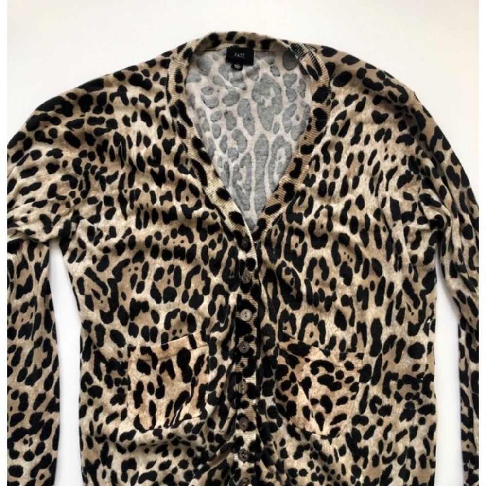 Fate Leopard Print Cardigan